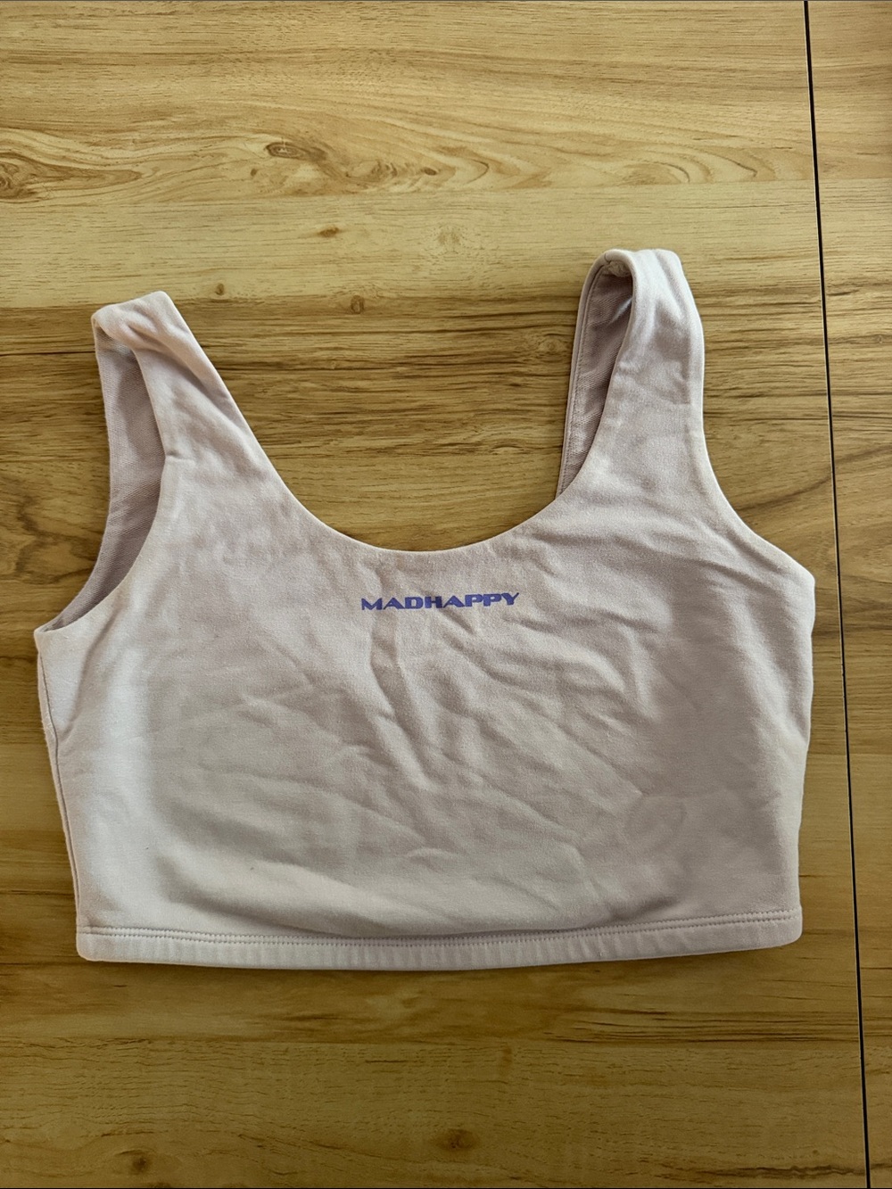 Madhappy Pastel Puruple Scoop Neck Cropped Tank